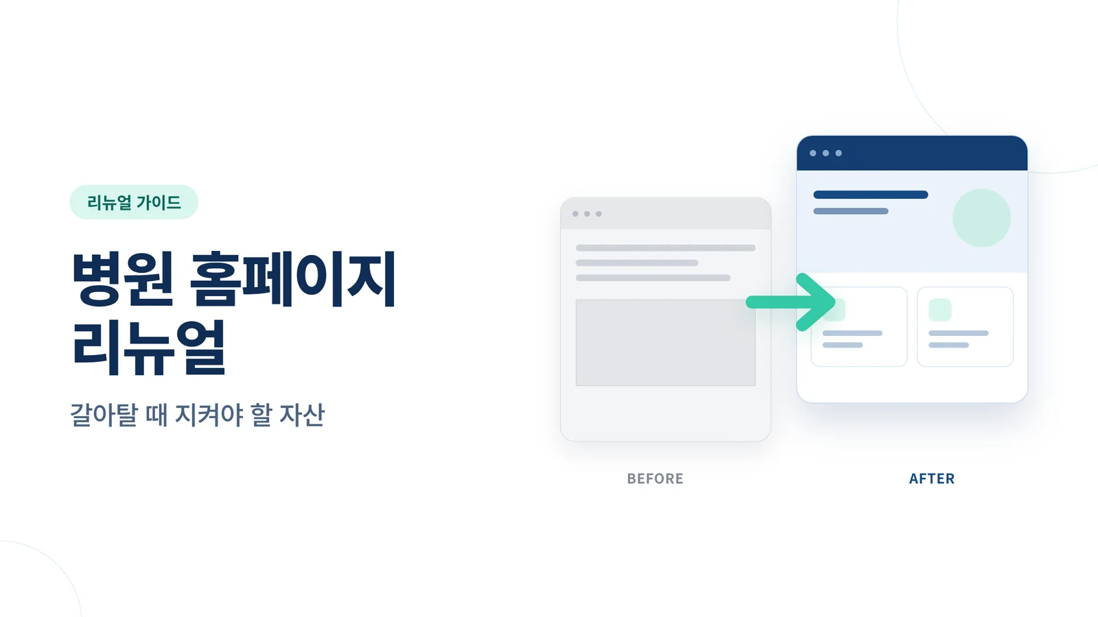 병원 홈페이지 리뉴얼